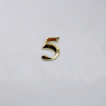 Durų adreso skaitmenų lipdukas Pagrindinis puslapis Gyvenamasis namas Vie&scaron;butis Vakarėlio ženklas &Scaron;iuolaikiniai numerio ženklo papuo&scaron;alai 50*30*8mm/5 auksas