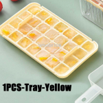56 tinklinis ledo kubelių padėklas su dangteliu ir dėžės presu, silikono ledo kubelių formavimo formavimo formų dėžutė, skirta baro įtaisų virtuvės priedams