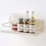 Magnetinis prieskonių stovas, &scaron;aldytuvo organizatorius, lentyna, &scaron;oninė sienelė, &scaron;aldytuvo laikymas, prieskonių organizavimas namams ir virtuvei balta