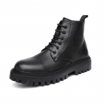&bdquo;Martin Boots&ldquo; vyri&scaron;ki odiniai batai su auk&scaron;ta vir&scaron;ūne briti&scaron;ko stiliaus storu padu paauk&scaron;tinami vidutinio vir&scaron;aus vyri&scaron;ki batai 12511-J 38