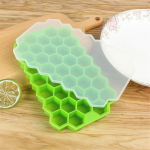 &bdquo;Honeycomb 37&ldquo; grotelių ledo kubelių padėklas ledo gaminimo aparatas su dangčiu &bdquo;pasidaryk pats&ldquo; ledo formelė android žalia spalva