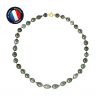 Collier - PERLINEA - Perle de Culture de Tahiti A+ - Or Jaune 9 Cts - 42 cm - 7-8 mm