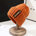 Žieminės raidės vilnonės kepurės Moteri&scaron;kos korėjieti&scaron;kos mados &scaron;iltos megztos kepuraitės ausų apsaugančios kepurės