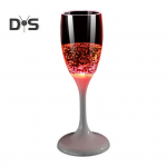 1/6 vnt. LED ap&scaron;viestos vyno &scaron;ampano taurės vakarėlis, gėrimas, kavos puodelis, pienas, viskis, taurės, skirtos kepsnių festivaliams.