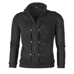 Vyri&scaron;ki megztiniai Megztiniai Rudens megztiniai Fleece su gobtuvu Megztiniai Megztinis Vyri&scaron;ka Striukė Megztiniai Kasdieniai &scaron;varkai L juoda