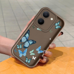 Mink&scaron;tas silikoninis kvadratinių kopėčių spausdinimo ra&scaron;tų telefono korpusas, pilnas dangtis, fotoaparatas, atsparus smūgiams, guminis dėklas, skirtas Vivo Vivo V20 juoda