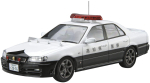 Aoshima Bunka Kyozaisha The Model Car Series SP Nissan ER34 Skyline Patrulinis automobilis 2001 Plastikinis modelis 1/24 gray