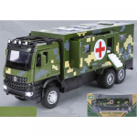 1/32 liejimo formos karinė daugiafunkcinė transporto priemonė, medicininis garso ir &scaron;viesos &bdquo;Mainan Pullback Car Boy&ldquo; dovana 1/32-Size:20*6.3*8cm žalia