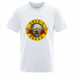 &bdquo;Guns N Roses&ldquo; unisex mar&scaron;kinėliai medvilniniai kietojo roko grupės moterims mar&scaron;kinėliai hiphopo drabužiai muzika 4XL juoda