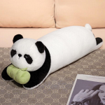 Didžioji panda ilga pagalvė miegojimui ant &scaron;ono, nė&scaron;čioms moterims, miegojimui lovoje, kojų pagalvė, miela maža panda, pagalvėlė prie lovos, sofos pagalvėlė 90cm0.78kg