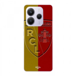 Coque Xiaomi Redmi Note 14 5G RCL LENS Logo fond jaune et rouge Maniacase