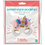 Masque a decorer deviens une licorne