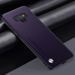 Prabangus PU odinis dėklas, skirtas Samsung Galaxy Note 9 galinio dangtelio silikono apsauginis telefono dėklas, skirtas Samsung Note 8 Note8 Note9 Coque For Galaxy Note 9 violetinė