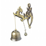 Vintažinio metalo varpelio durų parduotuvės savininkė Sėkmės Knocker Windchime Magnetinis sieninis papuo&scaron;alas sodo parduotuvės priekiniam įėjimui Horse