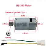 Elektrinio automobilio variklis 10 dantų 6 V / 12 V 24 V RS550 RS390 RS380 390 12V 20000RPM