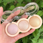 Glasses 3 Color Highlight Disc Powder Powder Kepimo pudra Makiažo priemonė