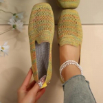 Madingi ir minimalistiniai vieni batai 2024 vasara vienspalviai plok&scaron;čiapadžiai neslystantys tinklelio kvėpuojantys laisvalaikio batai Zapatos Mujer 35 geltona