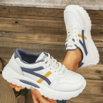 Rimocy moteri&scaron;ki neslystantys masyvūs sportbačiai 2024 m. rudens platforminiai sportiniai bateliai moterims, madingi storo pado suvarstomi batai ėjimui 35 chaki