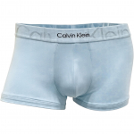 Calvin Klein patogūs vidutinio juosmens bokseriai su logotipu vyri&scaron;ki apatiniai mėlyni NB3312-5F9 M white