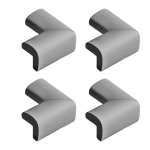 4 vnt. Apsauga nuo vaikų baldų kampų, Apsauga nuo susidūrimų, Lipni, Stalo, Ra&scaron;omojo stalo stačiojo kampo a&scaron;trių kra&scaron;tų kampų apsauga, Kūdikių saugos buferis juoda