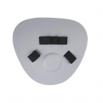 Beisbolo blyninė pir&scaron;tinė putų lauko žaidėjo treniruoklis 5 pir&scaron;tų beisbolo vidinio lauko treniruočių pir&scaron;tinė beisbolo softbolo mėgėjams žaidėjams juoda pilka spalva