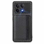 Odinis dėklas su kortelių laikikliu telefonui Xiaomi Redmi Note 14 13 12 K70 K70E K60 Pro Ultra 13T 12C Lite +POCO X6 F5 M5 Galinis dangtelis Xiaomi 13T Pro juoda