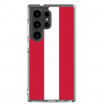 Telefono dėklas - Samsung - Galaxy S24 - Austrijos vėliava - Lankstus - Daugiaspalvis