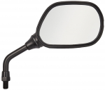 Kijima 203-9277 Motociklų dalys Mini veidrodėlis, Juodas, De&scaron;inė pusė, Teigiamas sraigtas 0,4 colio (10 10mm bolts juoda