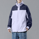 Vyri&scaron;ka spalvų derinimo striukė, madinga ir kasdienė sportinė apranga, alpinizmo ir lauko porinė striukė XL violetinė