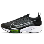 Nike Air Zoom Tempo NEXT% Flyknit Juodi Balti Volt Vyri&scaron;ki Sportbačiai CI9923-001 38.5
