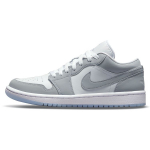 Air Jordan 1 Low White Wolf pilki moteri&scaron;ki sportbačiai aliuminiai DC0774-105 44