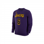 Jordan Los Angeles Lakers NBA Spausdinimo apvalios apykaklės ilgomis rankovėmis džemperis Vyri&scaron;ki vir&scaron;utiniai drabužiai Violetinis DR2409-504 S