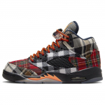 Air Jordan 5 Retro GS languoti vaiki&scaron;ki sportbačiai daugiaspalviai juodi visi&scaron;kai oranžiniai FD4814-008 36