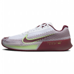 NikeCourt Air Zoom Vapor 11 HC White Team Red Vyri&scaron;ki sportbačiai Lime-Blast DR6966-104 41