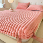 Žiemos &scaron;ilta patalynė Taff Velvet Fleece Patalynė pliu&scaron;inis čiužinio užvalkalas Storas lovos užvalkalas Mink&scaron;tas pliu&scaron;inis paklodė Tvirtas flanelinis elastinis paklodė 90x200cm Only a Sheet