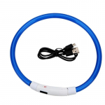 LED augintinių antkaklis, &scaron;viečiantis USB katėms ir &scaron;unims, reguliuojamas silikoninis augintinių antkaklis mažiems ir dideliems &scaron;unims, čihuahua katėms, aksesuarai 70CM oranžinė