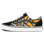 Vans Old Skool Series Letter žemapadžiai sportbačiai unisex juodi geltoni VN0A4U3BWTX 35