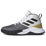 Adidas Own The Game Apvalus priekis Suvarstomi Audinys Sintetinė Oda Smūgius Sugeriantys Neslystantys Dilimui Atsparūs Kvėpuojantys Vidutinio Auk&scaron;čio Krep&scaron;inio Batai FY6010 44
