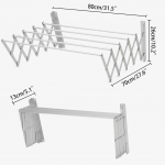 Sidabrinė daugiafunkcinė drabužių džiovyklė energiją taupanti drabužių pakaba stelažas aliuminio lydinys sidabrinė sulankstoma taupanti vietą drabužių džiovyklė drabužių stelažas džiovinti