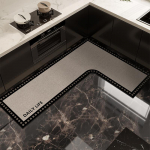 PVC virtuvės grindų kilimėlis vandeniui atsparus neslystantis vinilo kilimas L formos katės ra&scaron;tas augalai gėlės kilimėliai namų dekoravimo kilimas Alfombra 1pc 60x120x40cm