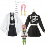 Anime Demon Slayer Kimetsu No Yaiba Cosplay kostiumas moterims Kimono Helovino karnavalo vakarėlio suknelė 130cm