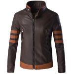 Pavasarinė auk&scaron;čiausios klasės prekės ženklo vyri&scaron;ka odinė striukė su užtrauktuku Wolverine Slim Fit trumpas paltas Retro lokomotyvo Logan bomber PU odinė striukė 5XL-M 5XL