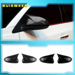 Galinio vaizdo veidrodžio dangtis, skirtas Chevrolet Cruze 2009-2014 &scaron;oninio sparno galinio vaizdo veidrodžio dangtelių apdaila su OX raginiu automobiliu 1pc Black Right