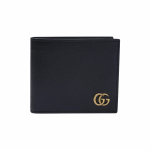 Gucci GG Marmont Logotipo Trumpa Dvigubo Lanko Odinė Piniginė Vyri&scaron;ka Piniginė Juoda 428726-DJ20T-1000 Basic Set (Bag+Dust Bag)