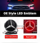 Kar&scaron;tas 2026 m. Naujas Automobilio Lipdukas Benz Žvaigždės Emblemai Ant Priekinių Grotelių Automobiliui Baltos, Mėlynos Spalvos ir LED Ap&scaron;viečiamas Logotipas Mercedes Benz W20 GLK-X204 2013-2015