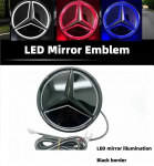 Automobilio lipdukas Mercedes Benz Automobilio priekinių grotelių logotipas &Scaron;viesos veidrodžio pavir&scaron;ius LED ženklelis Emblema &Scaron;viečianti dekoratyvinė &scaron;viesa For Mercedes Ben Emit red light