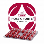 Charak Pharma Posex Forte Kapsulės Moterų Gerovės Palaikymas Žolinė Formulė Kasdienė Priežiūra 20 Kapsulių x 2 Pakuotės Vertės Pakuotė