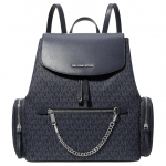 Michael Kors Jet Set Logotipo dengto drobės kuprinė Didelė moteri&scaron;ka kuprinė Tamsiai pilka 35T1STTB3B-ADMIRAL Basic Set (Bag+Dust Bag)