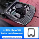 ABS Anglies Pluo&scaron;to Centrinės Konsolės Pavarų Perjungimo Skydelio Apdailos Dangtelis BMW 5 Serijai i5 G60 2025 2025 Automobilio Interjero Lipdukai Priedai