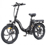 HillMiles - MilePort 1 Sulankstomas elektrinis dviratis | 36V 13Ah nuimama baterija, 100KM pedalų pagalbos / 80KM elektrinis nuotolis, 250W variklis miesto kelionėms ir važiavimui mieste juoda
